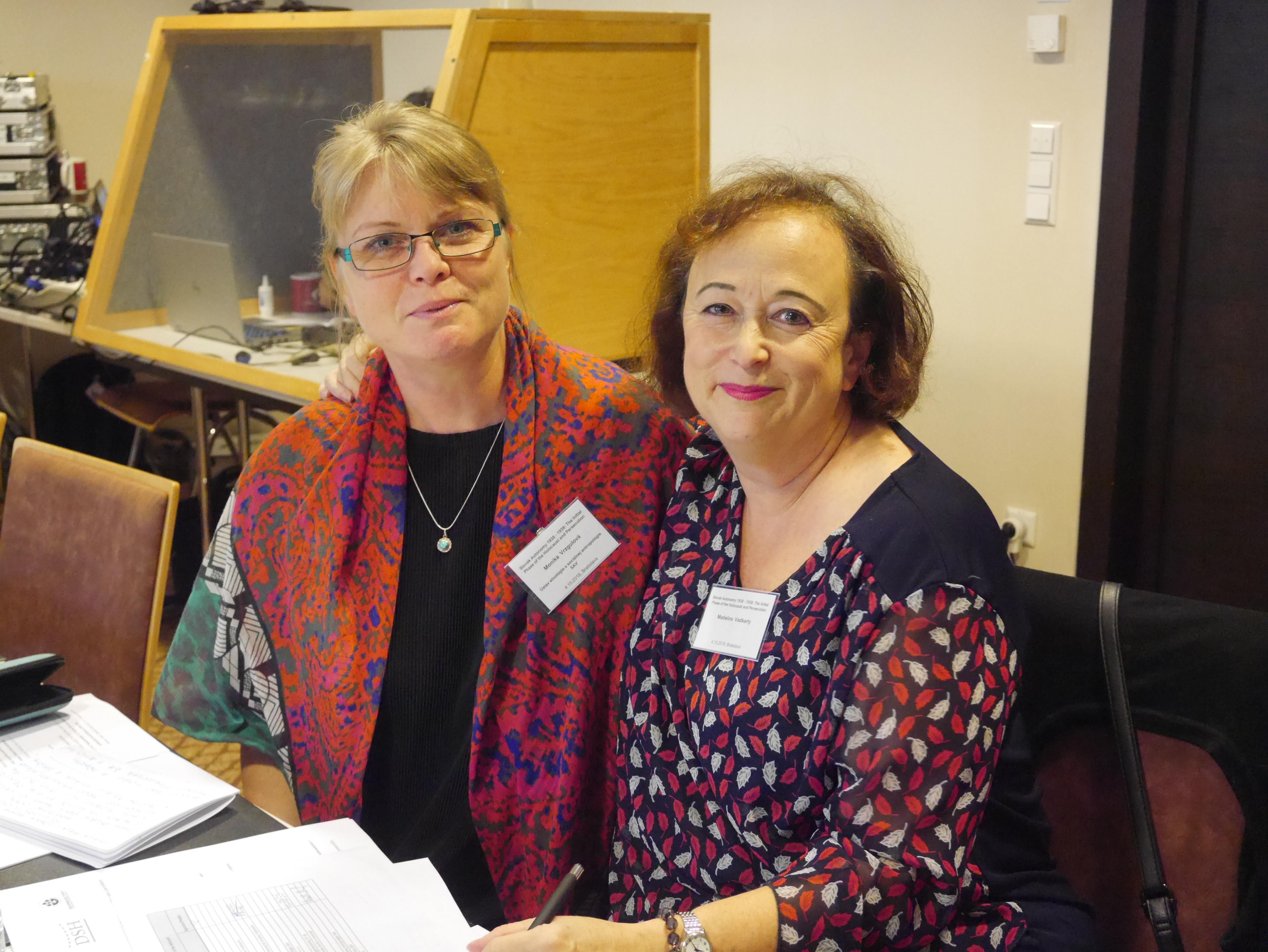 Two participants of the EHRI workshop