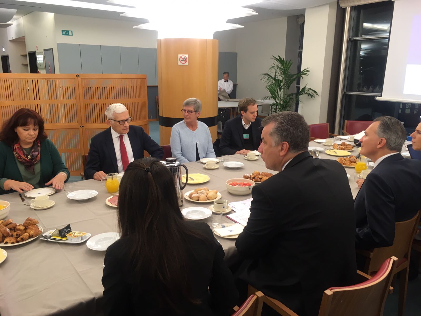 Jerzy Buzek at EP Meeting